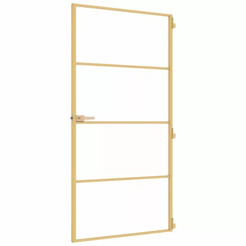  arany edzett üveg és alumínium beltéri ajtó 102,5x201,5 cm