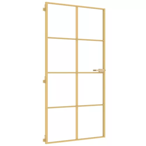  arany edzett üveg és alumínium beltéri ajtó 102,5x201,5 cm