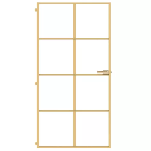  arany edzett üveg és alumínium beltéri ajtó 102,5x201,5 cm