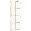  arany edzett üveg és alumínium vékony beltéri ajtó 83x201,5 cm