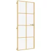  arany edzett üveg és alumínium vékony beltéri ajtó 93x201,5 cm