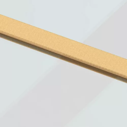  aranyszínű átlátszó ESG üveg és alumínium tolóajtó 76 x 205 cm