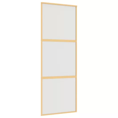  aranyszínű ESG tejüveg és alumínium tolóajtó 76 x 205 cm