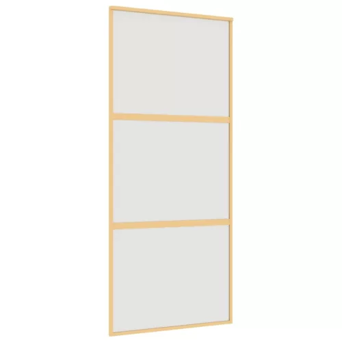  aranyszínű ESG tejüveg és alumínium tolóajtó 90 x 205 cm