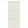  aranyszínű ESG tejüveg és alumínium tolóajtó 90 x 205 cm