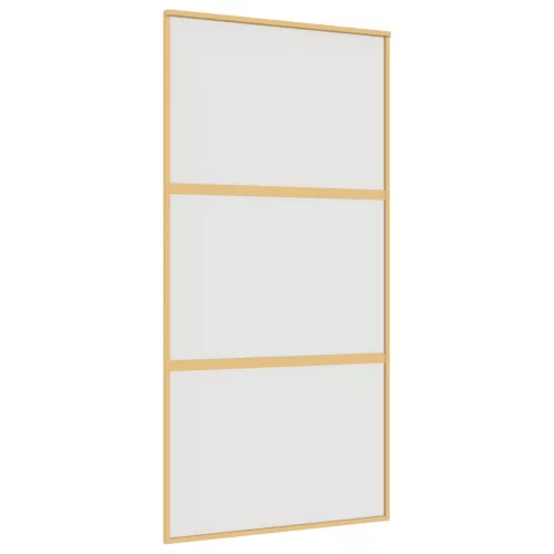  aranyszínű ESG tejüveg és alumínium tolóajtó 102,5 x 205 cm