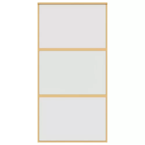  aranyszínű ESG tejüveg és alumínium tolóajtó 102,5 x 205 cm