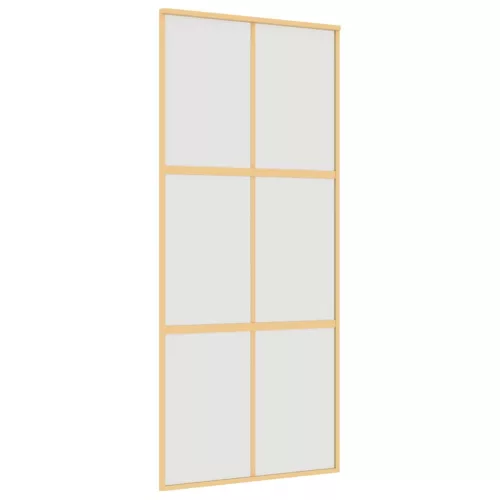  aranyszínű ESG tejüveg és alumínium tolóajtó 90 x 205 cm