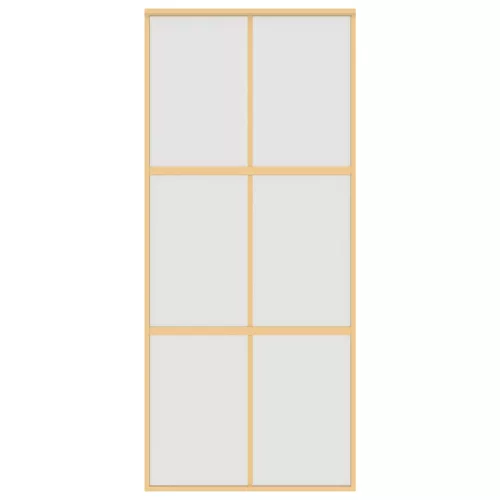  aranyszínű ESG tejüveg és alumínium tolóajtó 90 x 205 cm