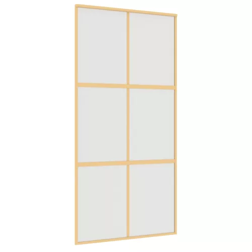  aranyszínű ESG tejüveg és alumínium tolóajtó 102,5 x 205 cm