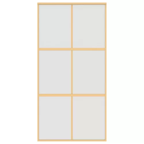  aranyszínű ESG tejüveg és alumínium tolóajtó 102,5 x 205 cm