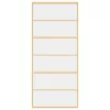  aranyszínű átlátszó ESG üveg és alumínium tolóajtó 90 x 205 cm