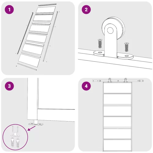  aranyszínű átlátszó ESG üveg és alumínium tolóajtó 90 x 205 cm