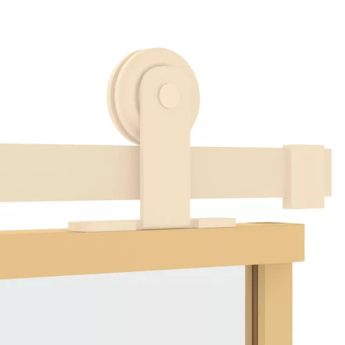  aranyszínű átlátszó ESG üveg és alumínium tolóajtó 102,5x205 cm