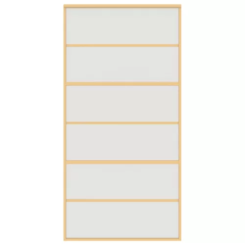  aranyszínű ESG tejüveg és alumínium tolóajtó 102,5 x 205 cm