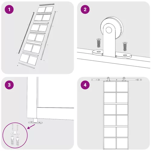  aranyszínű ESG tejüveg és alumínium tolóajtó 76 x 205 cm