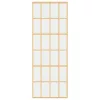  aranyszínű átlátszó ESG üveg és alumínium tolóajtó 76 x 205 cm