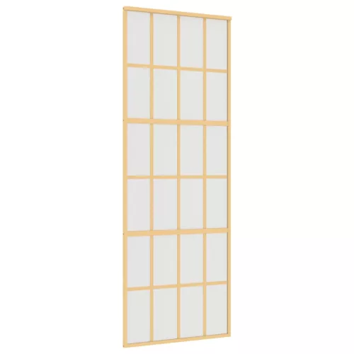  aranyszínű ESG tejüveg és alumínium tolóajtó 76 x 205 cm