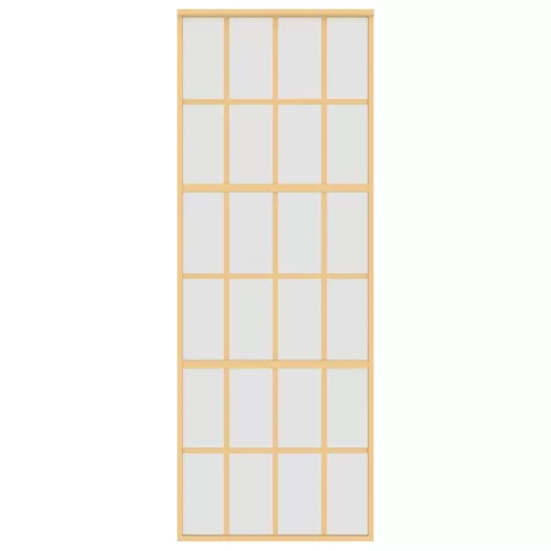  aranyszínű ESG tejüveg és alumínium tolóajtó 76 x 205 cm