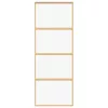  aranyszínű átlátszó ESG üveg és alumínium tolóajtó 76 x 205 cm