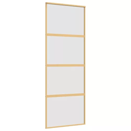  aranyszínű ESG tejüveg és alumínium tolóajtó 76 x 205 cm