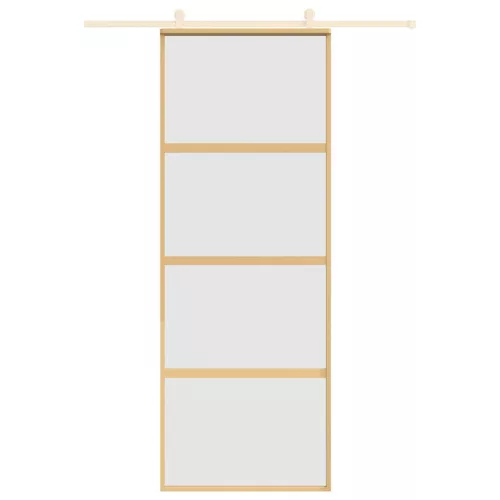  aranyszínű ESG tejüveg és alumínium tolóajtó 76 x 205 cm