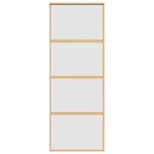  aranyszínű ESG tejüveg és alumínium tolóajtó 76 x 205 cm