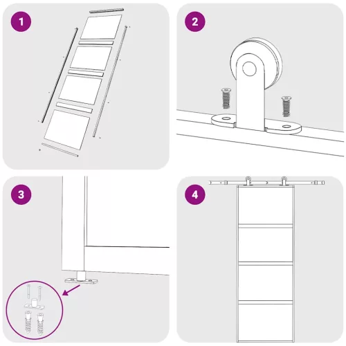  aranyszínű ESG tejüveg és alumínium tolóajtó 76 x 205 cm