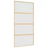  aranyszínű ESG tejüveg és alumínium tolóajtó 102,5 x 205 cm