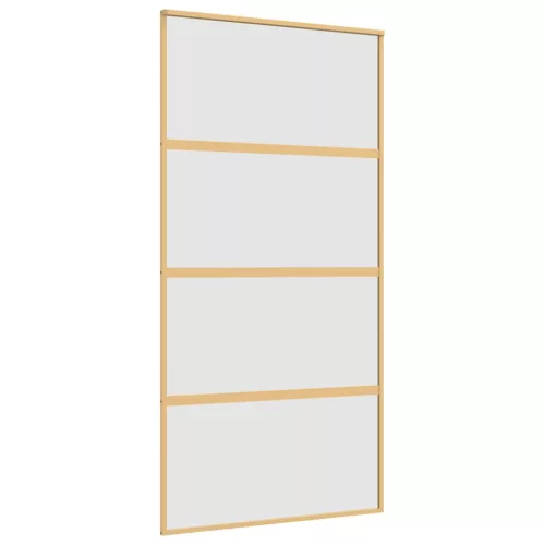  aranyszínű ESG tejüveg és alumínium tolóajtó 102,5 x 205 cm