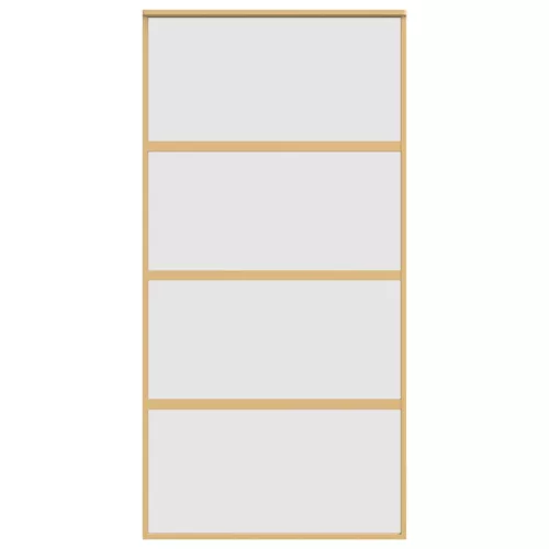  aranyszínű ESG tejüveg és alumínium tolóajtó 102,5 x 205 cm