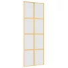  aranyszínű ESG tejüveg és alumínium tolóajtó 76 x 205 cm