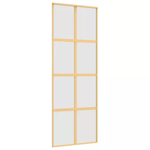  aranyszínű ESG tejüveg és alumínium tolóajtó 76 x 205 cm