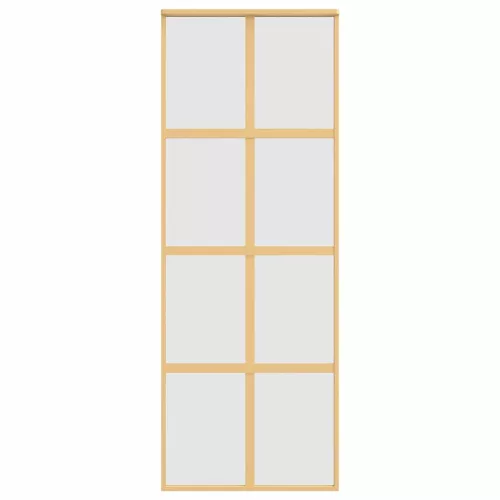  aranyszínű ESG tejüveg és alumínium tolóajtó 76 x 205 cm