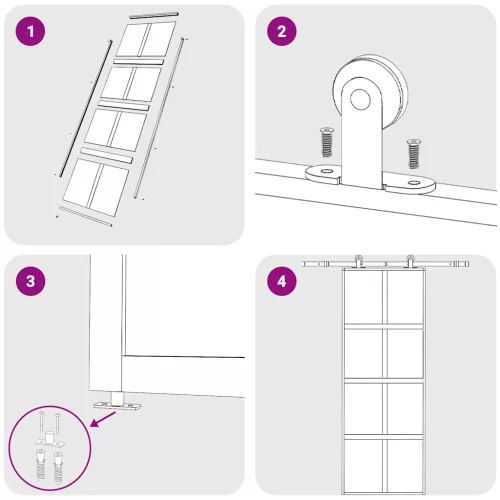  aranyszínű ESG tejüveg és alumínium tolóajtó 76 x 205 cm