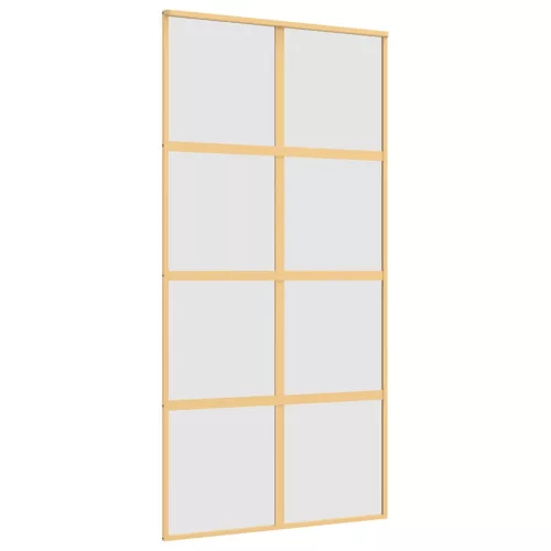  aranyszínű ESG tejüveg és alumínium tolóajtó 102,5 x 205 cm