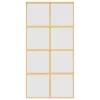  aranyszínű ESG tejüveg és alumínium tolóajtó 102,5 x 205 cm