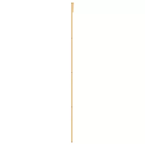  aranyszínű átlátszó ESG üveg és alumínium tolóajtó 76 x 205 cm