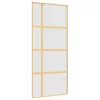  aranyszínű ESG tejüveg és alumínium tolóajtó 90 x 205 cm
