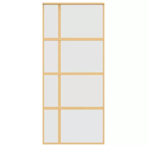  aranyszínű ESG tejüveg és alumínium tolóajtó 90 x 205 cm