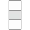  fekete edzett üveg és alumínium tolóajtó 90 x 205 cm
