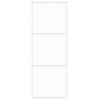  fehér edzett üveg és alumínium tolóajtó 76 x 205 cm