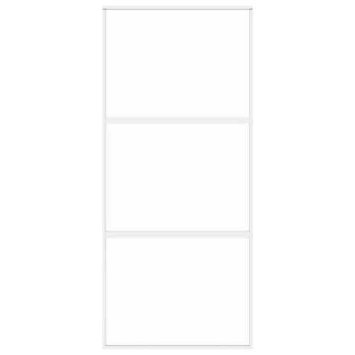  fehér edzett üveg és alumínium tolóajtó 90 x 205 cm