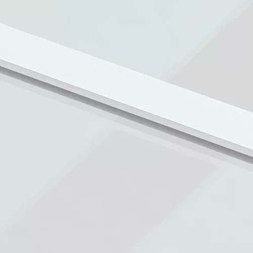  fehér edzett üveg és alumínium tolóajtó 90 x 205 cm