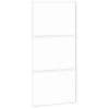  fehér edzett üveg és alumínium tolóajtó 102,5 x 205 cm