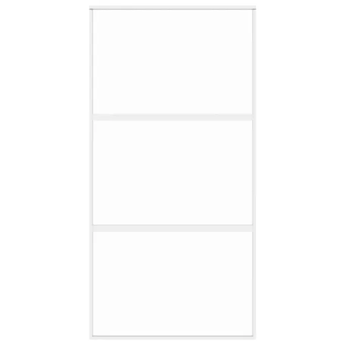  fehér edzett üveg és alumínium tolóajtó 102,5 x 205 cm