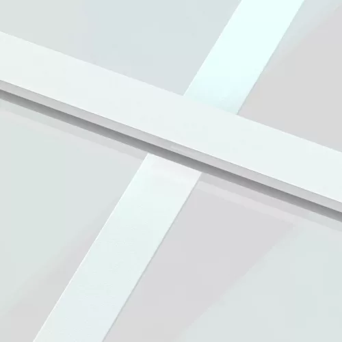  fehér edzett üveg és alumínium tolóajtó 76 x 205 cm