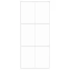  fehér edzett üveg és alumínium tolóajtó 90 x 205 cm