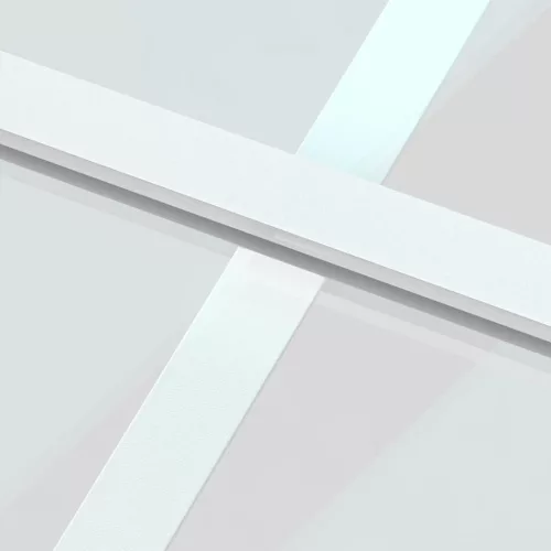  fehér edzett üveg és alumínium tolóajtó 102,5 x 205 cm