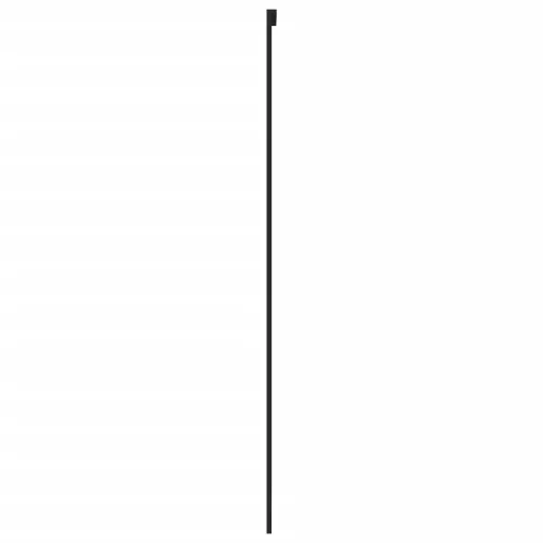  fekete edzett üveg és alumínium tolóajtó 76 x 205 cm